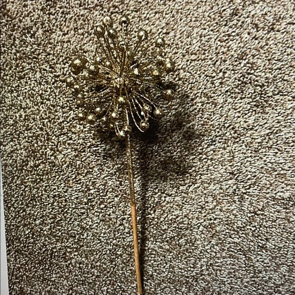 Golden starburst floral pick